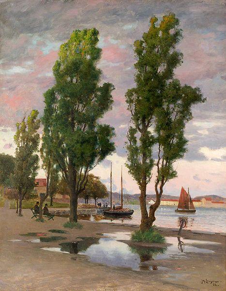 Johan Ericson Parken i Marstrand oil painting picture
